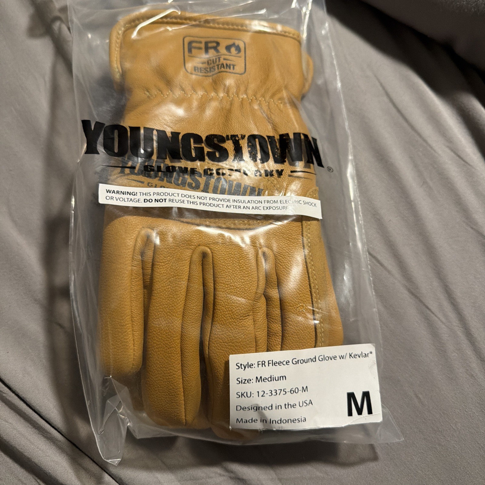 Youngstown Glove 12-3375-60-XXL FR Fleece Ground Glove w/ Kevlar 6 pairs