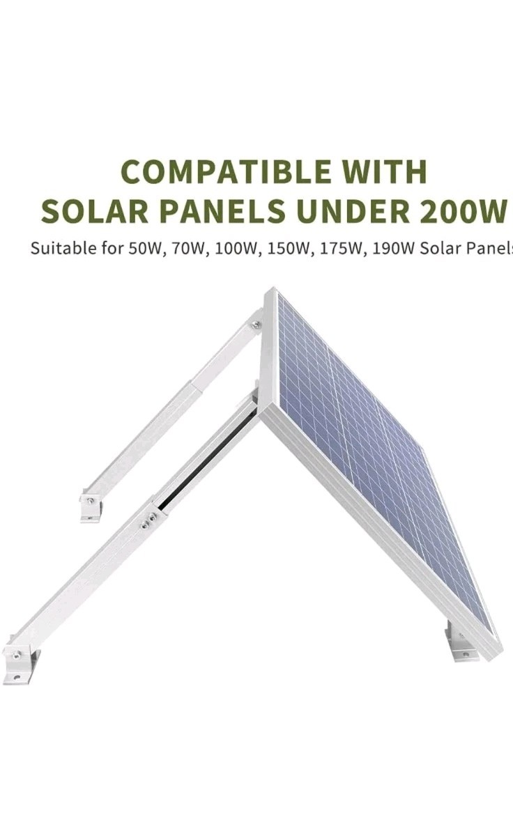HQST Solar Panel Tilt Mount Brackets Mounting Adjustble For Roof RV