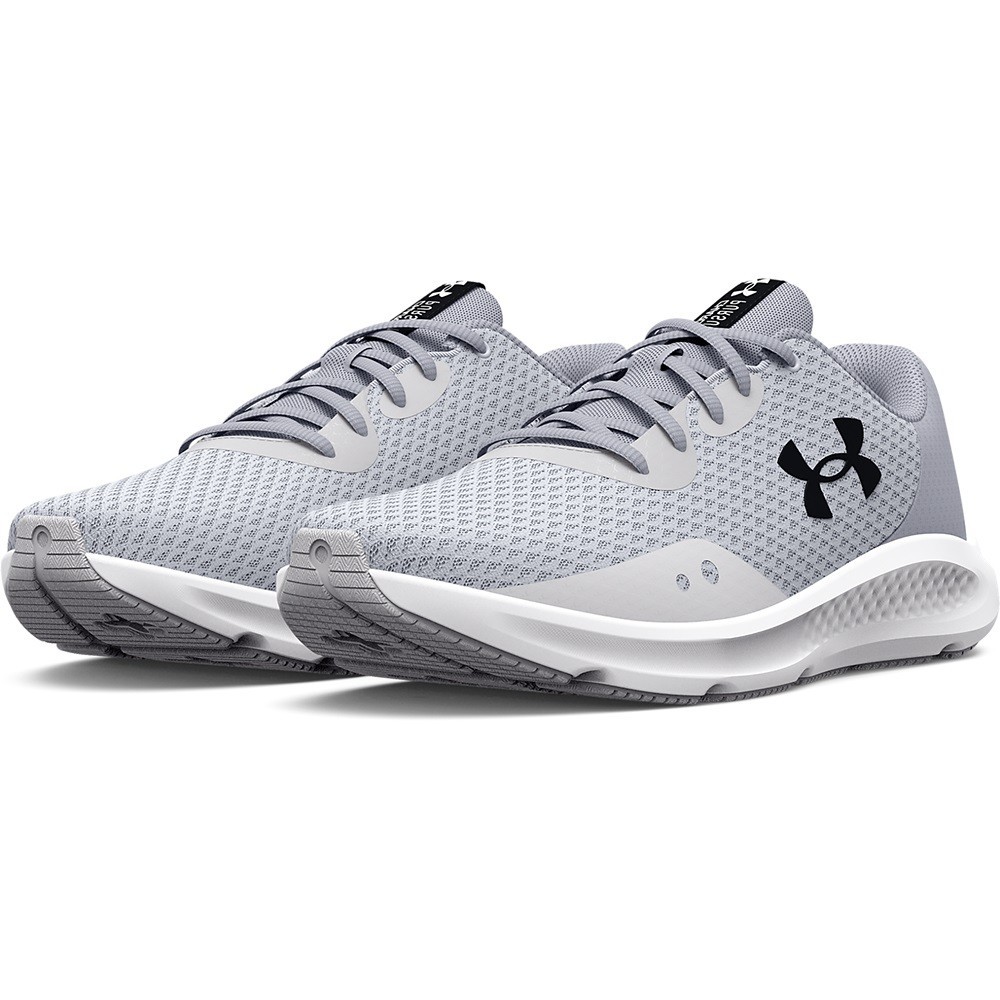 Under Armour 3024889 Women's UA Charged Pursuit 3 Running Shoes Halo Gray, SZ 10