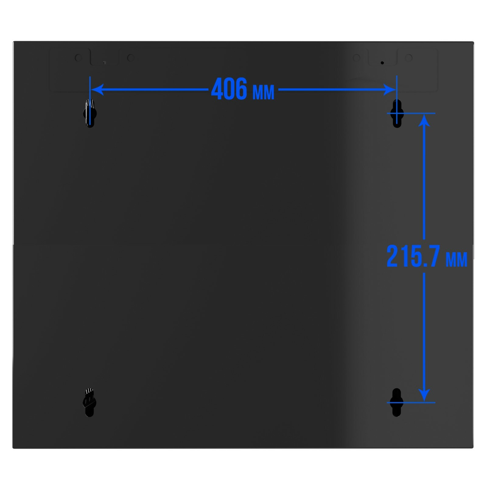 Server Rack 9U Wall Mount Cabinet Locking Networking Data Enclosure Glass Door