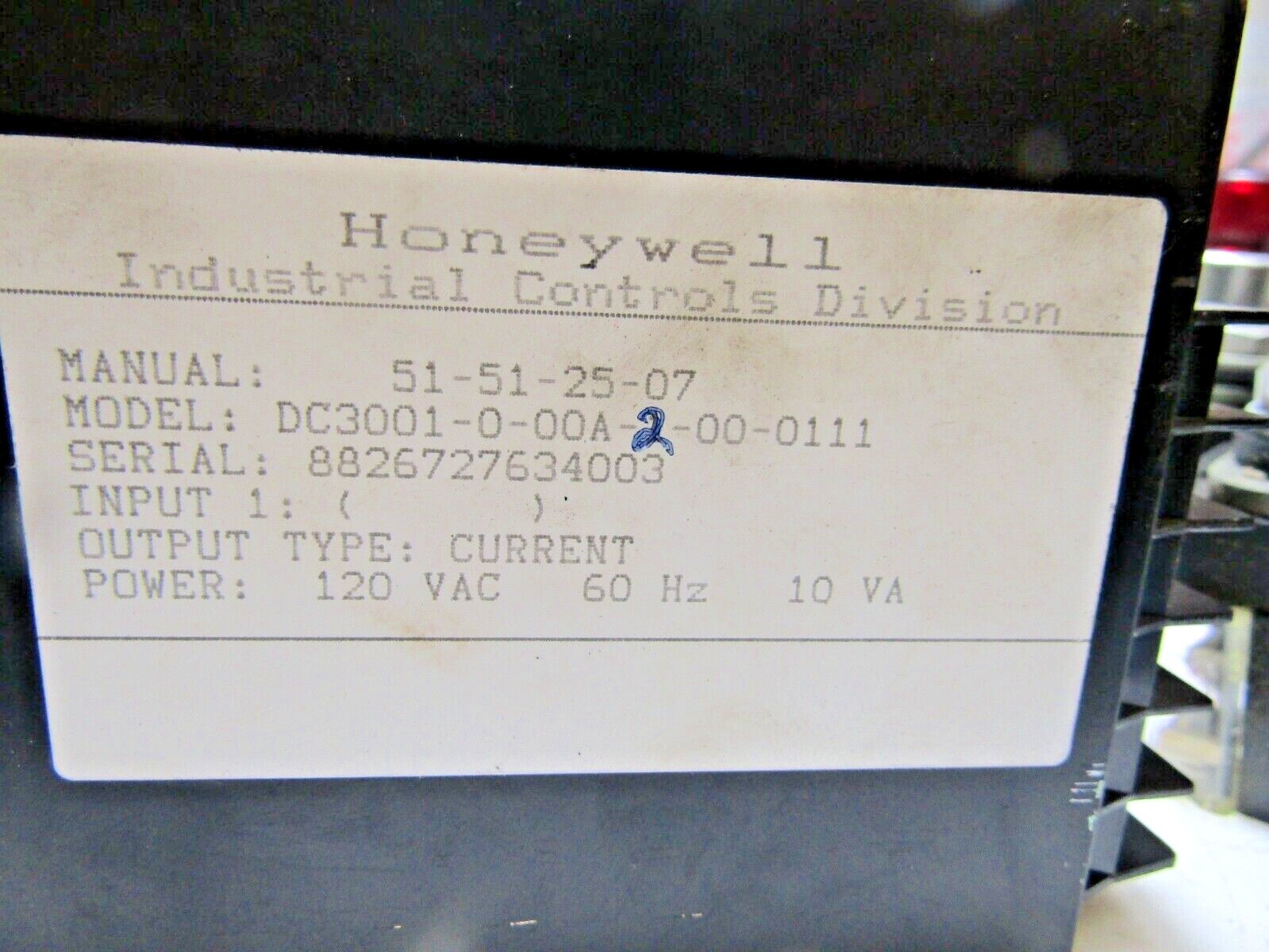✌ HONEYWELL CONTROLLER 120 VAC DC3001-0-00A-2-00-0111 MOUNTING CLIPS & COVER