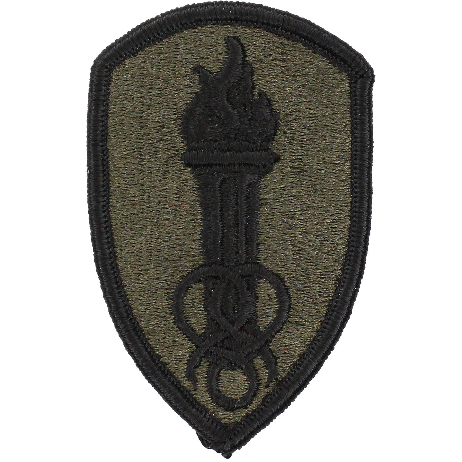 Army Administration Center & School Subdued Patch ( 2" Wide x 3" High ) P711A