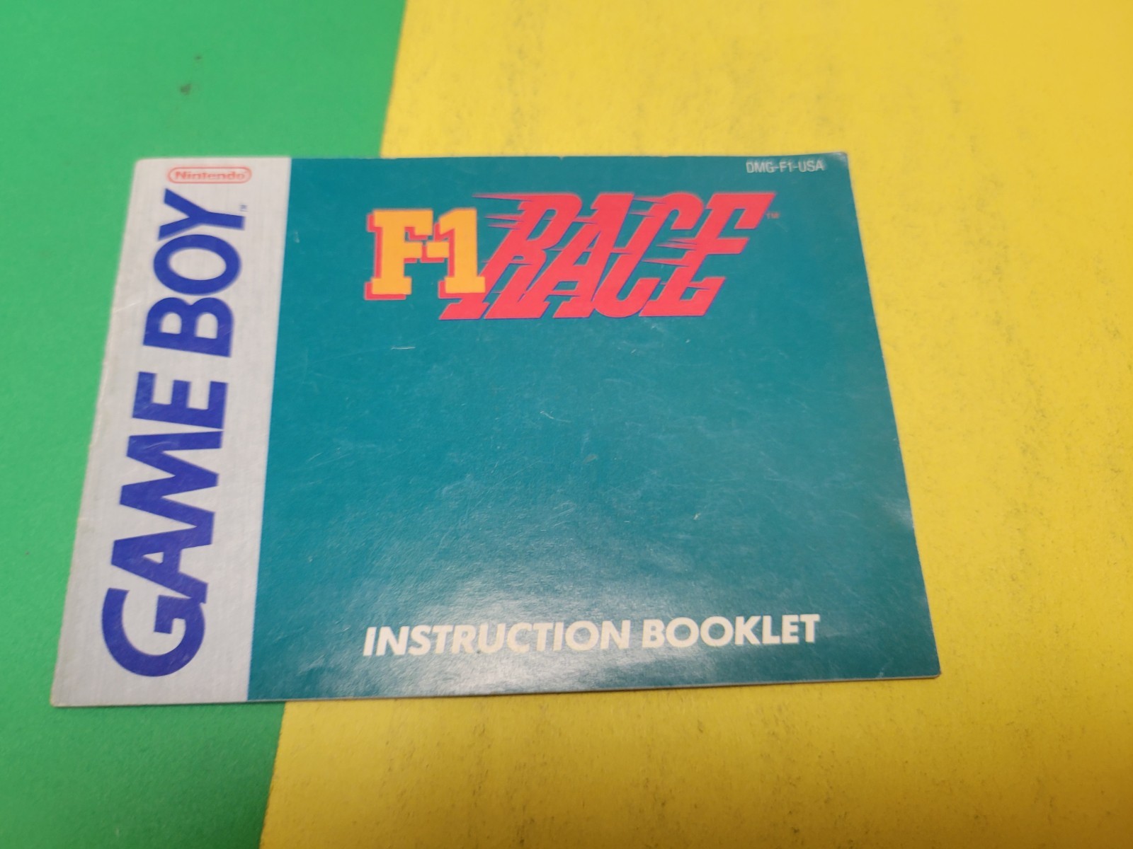 Nintendo Game Boy F-1 Race Instruction Booklet