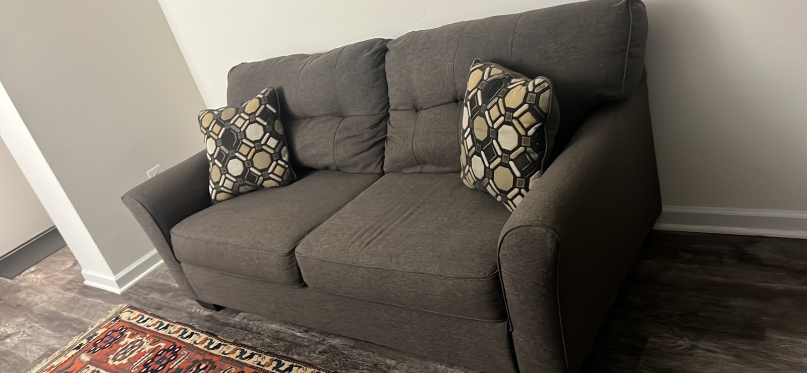 Grey Couch (pillows Included)