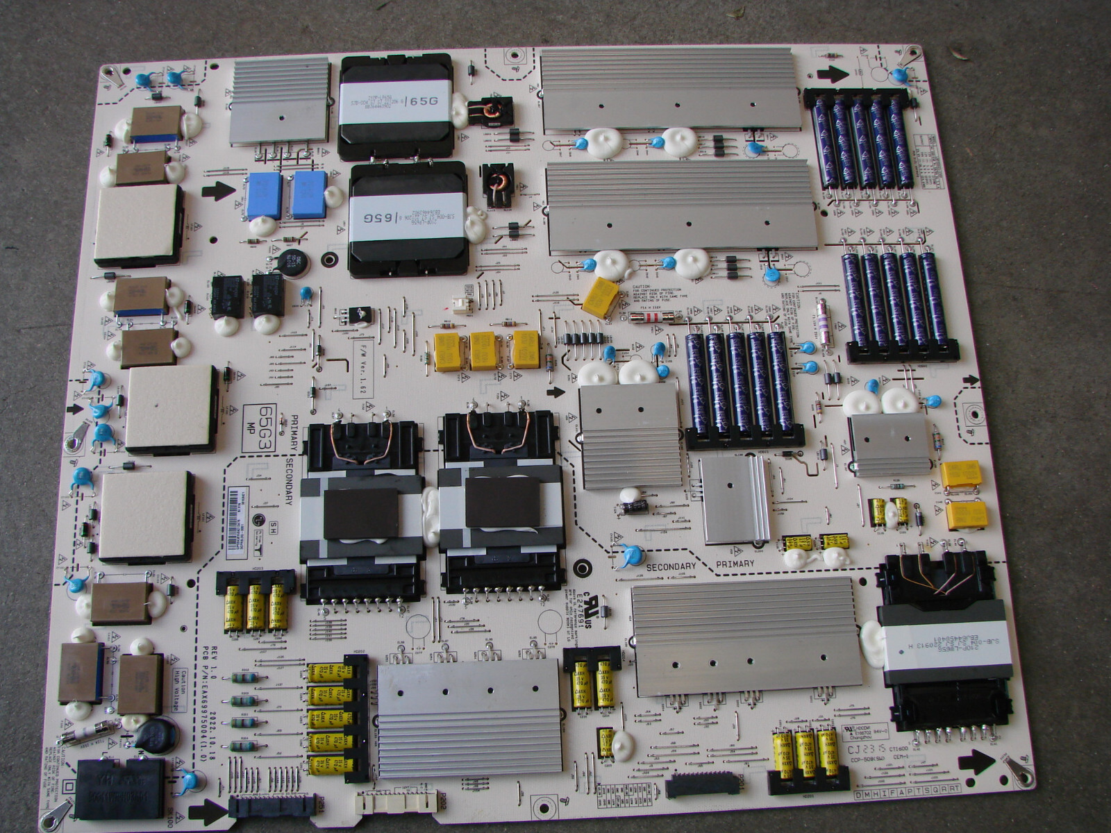 LG  OLED65G3PUA OLED TV POWER SUPPLY  BOARD 38168421 EAX69975004