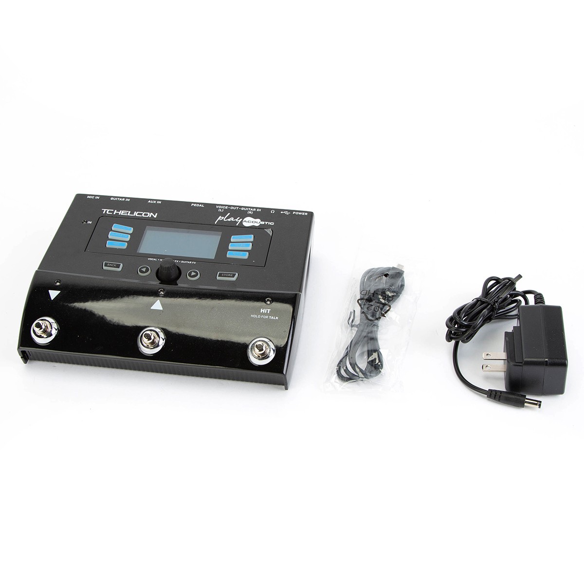 TC Helicon Play Acoustic 3-Button Vocal and Acoustic Guitar Effects Stompbox