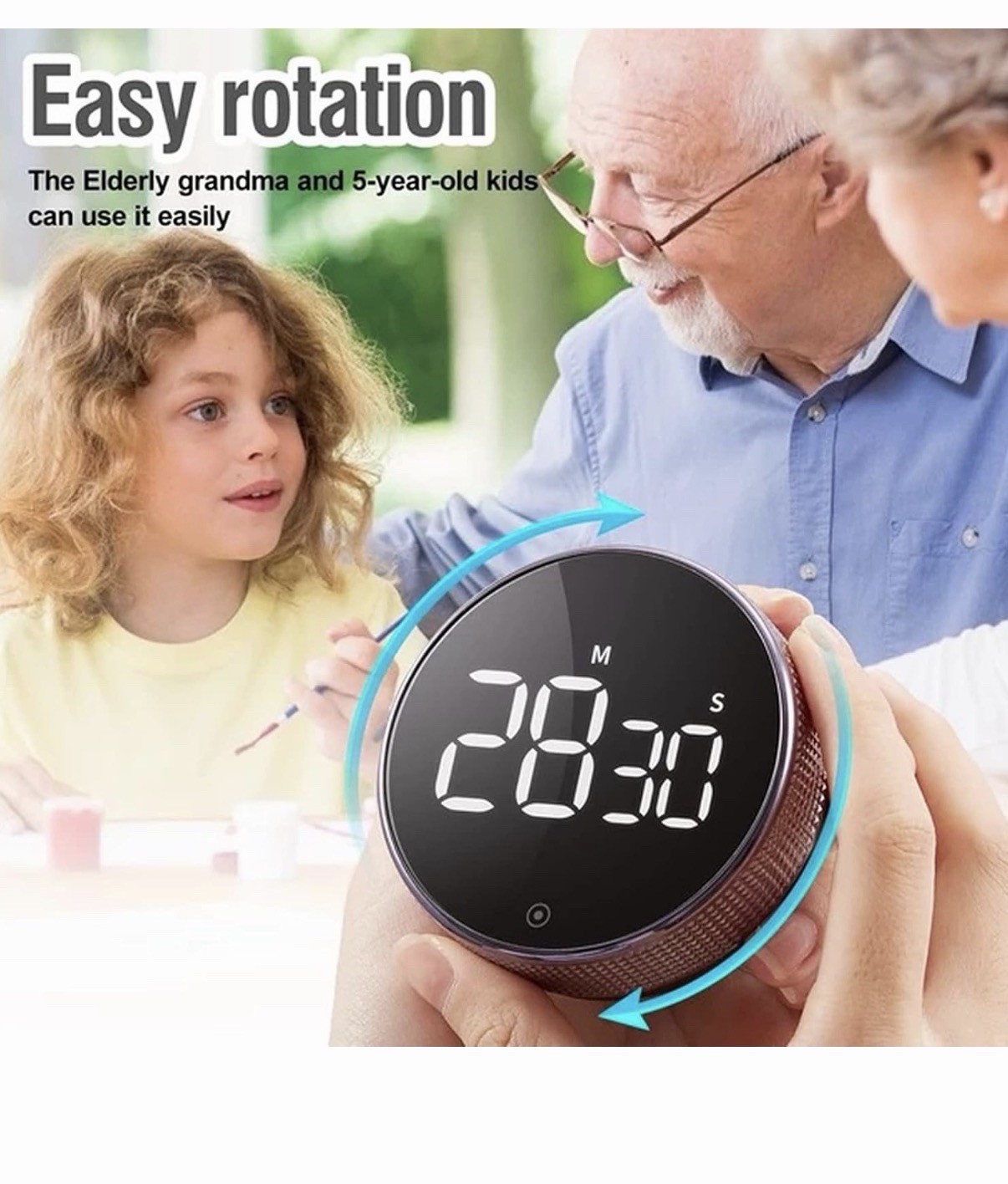 Digital Kitchen Timers, Magnetic Countdown Countup Timer