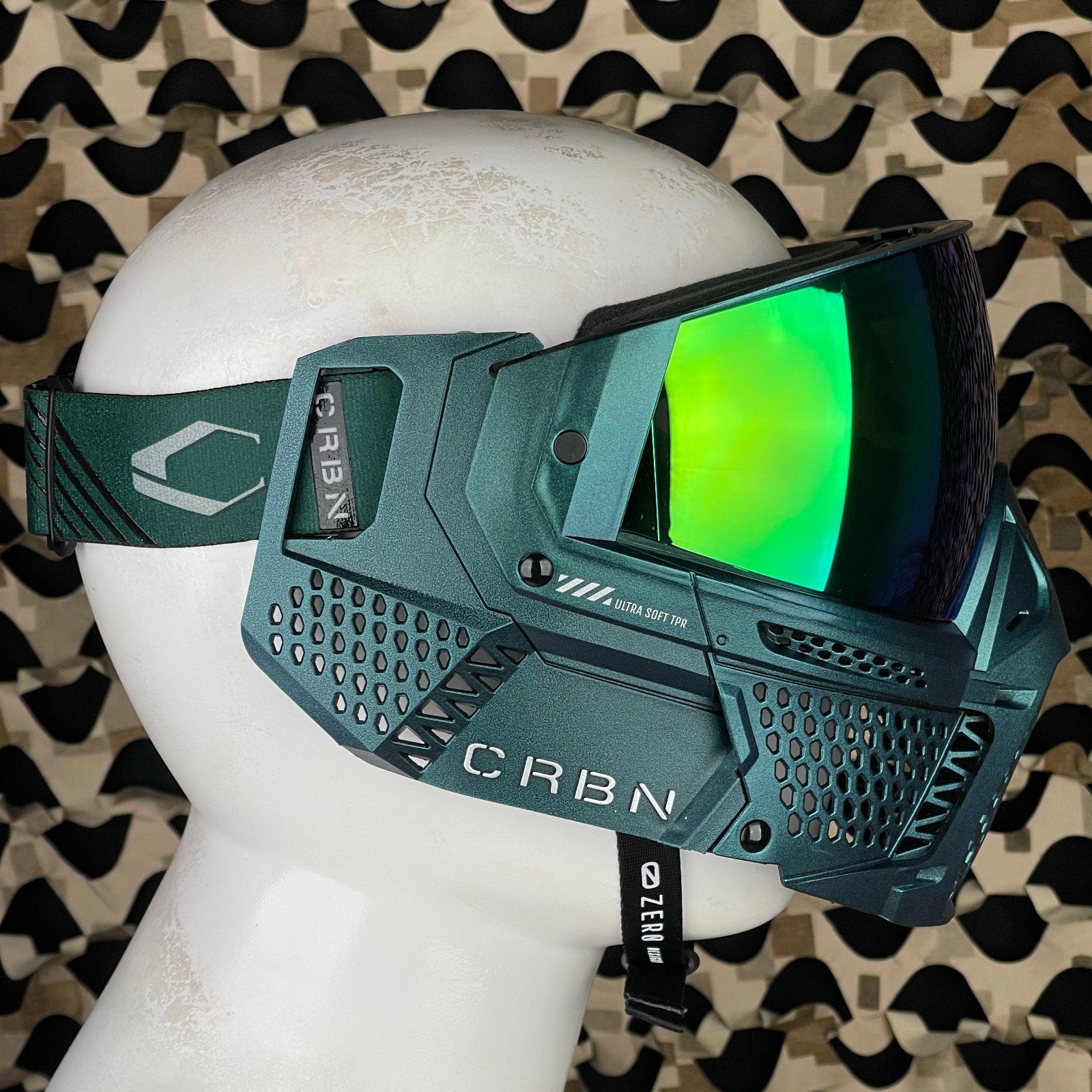 NEW Carbon CRBN Zero GRX Paintball Mask (Less Coverage) - ELMT Teal