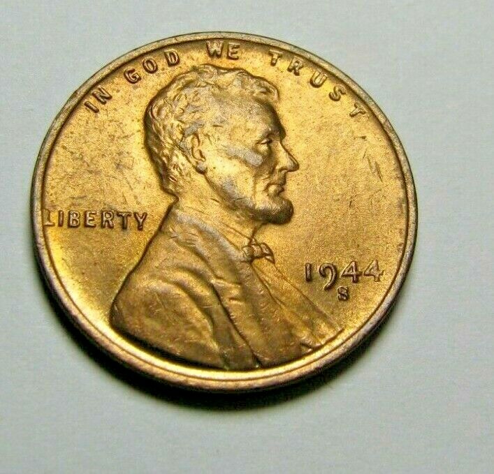 1944-S About Uncirculated Lincoln Cent