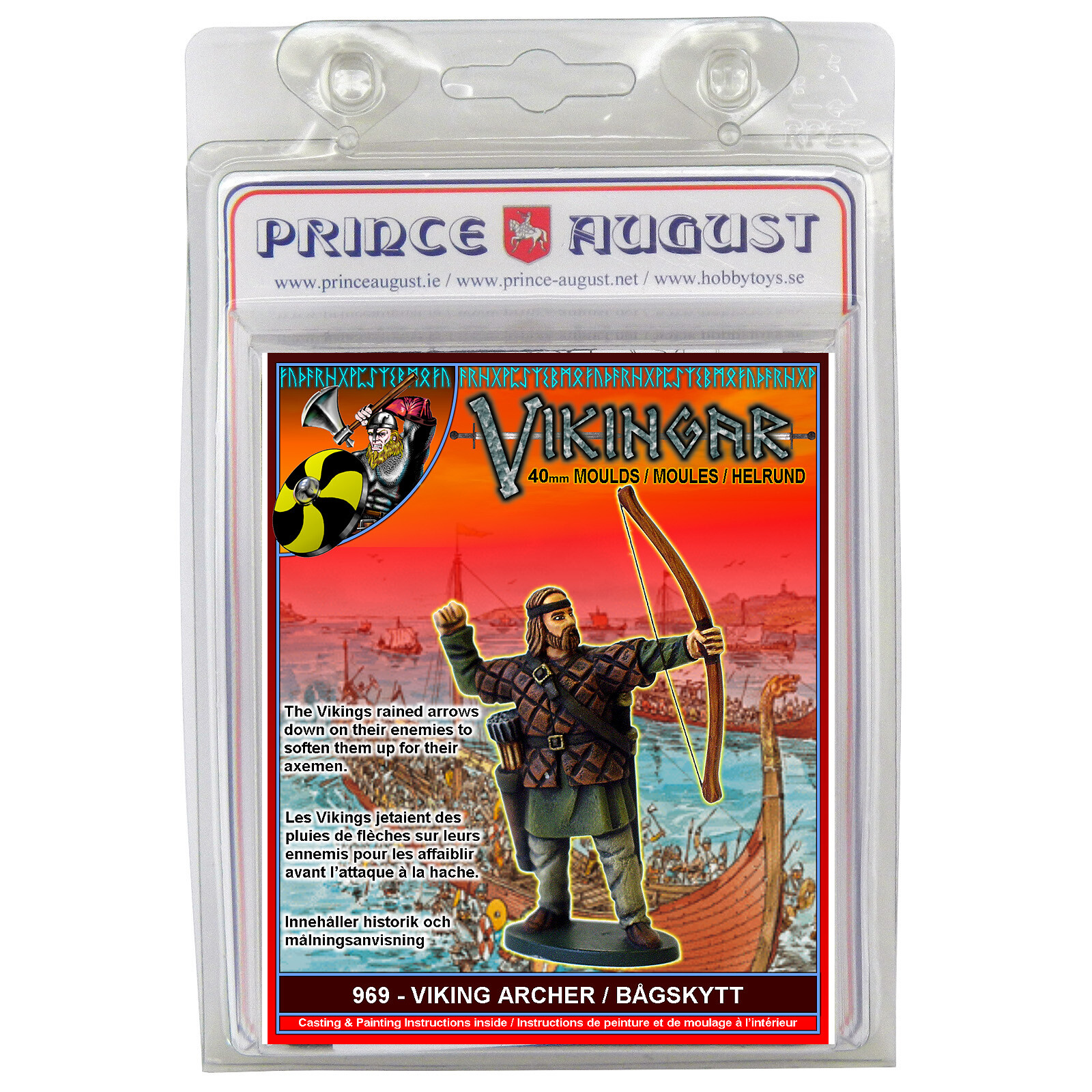 VIKING ARCHER 40mm scale fully round Prince August moulds / molds PA969