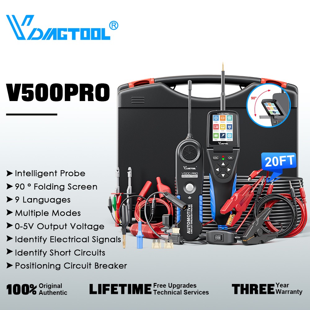 👍VDIAGTOOL V500Pro Automotive Circuit Tester Power Circuit Probe Tester Breaker