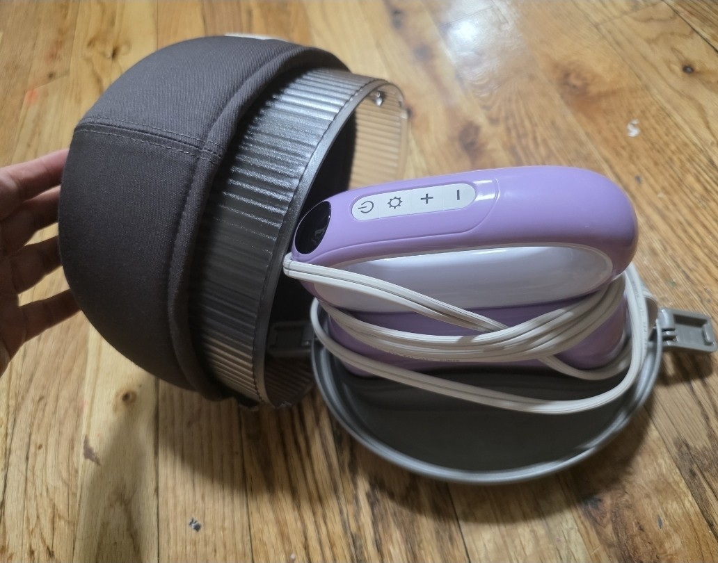 HTVRONT Handy Heat Press Handheld Digital Display w/ Bag Purple/Gray