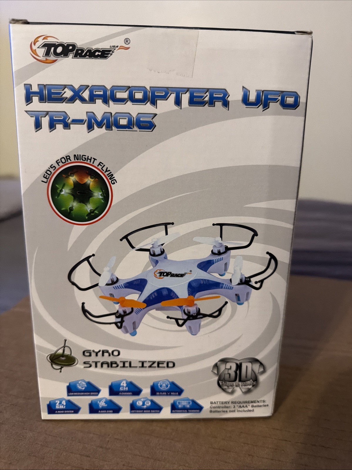 Top Race 360 Drone TR-MQ6 4 Chanel 2.4GHz 6 Axis Gyro Flying Drone New
