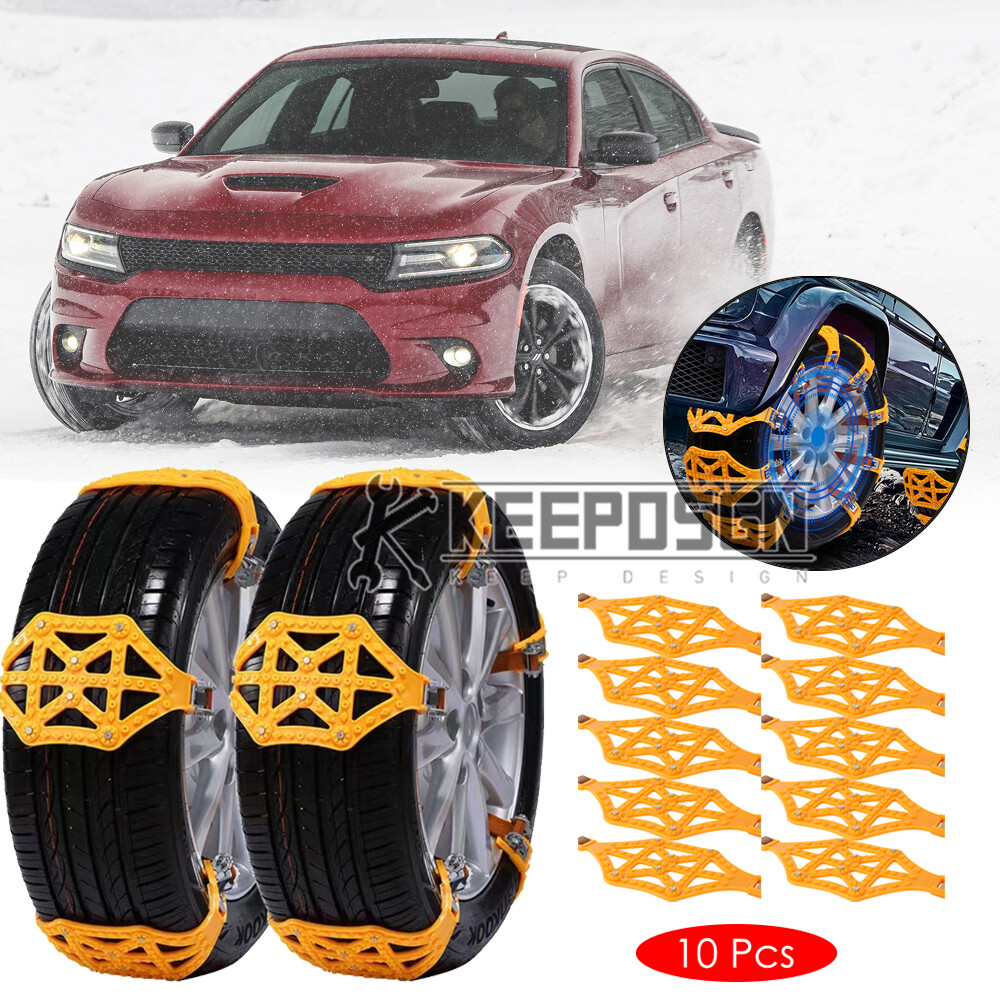 Wheel Snow Tire Chain Anti Skid Winter Emergency Mud Rain Safe for Dodge Charger