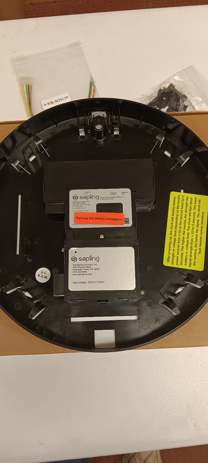 Bogen Wired Clock 12" BCAL-4BS-12R14