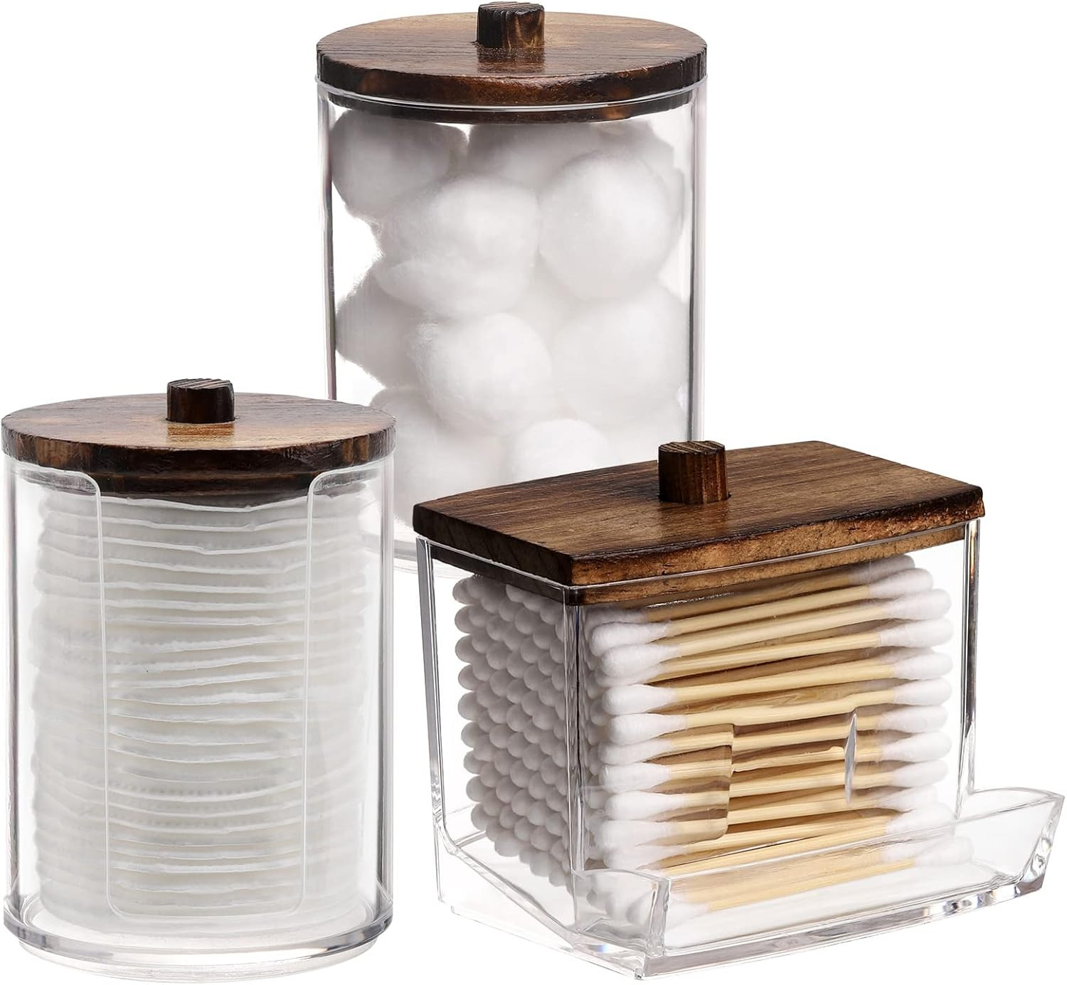 Bathroom Organizer Accessories Set-10 OZ Qtips Holder Storage