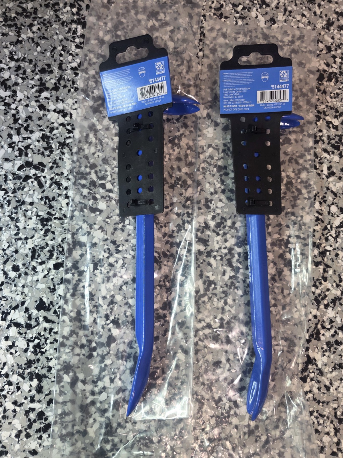 2 Pack, Kobalt 12 Inch Double End Nail Puller, Mini Crowbar / Prybar