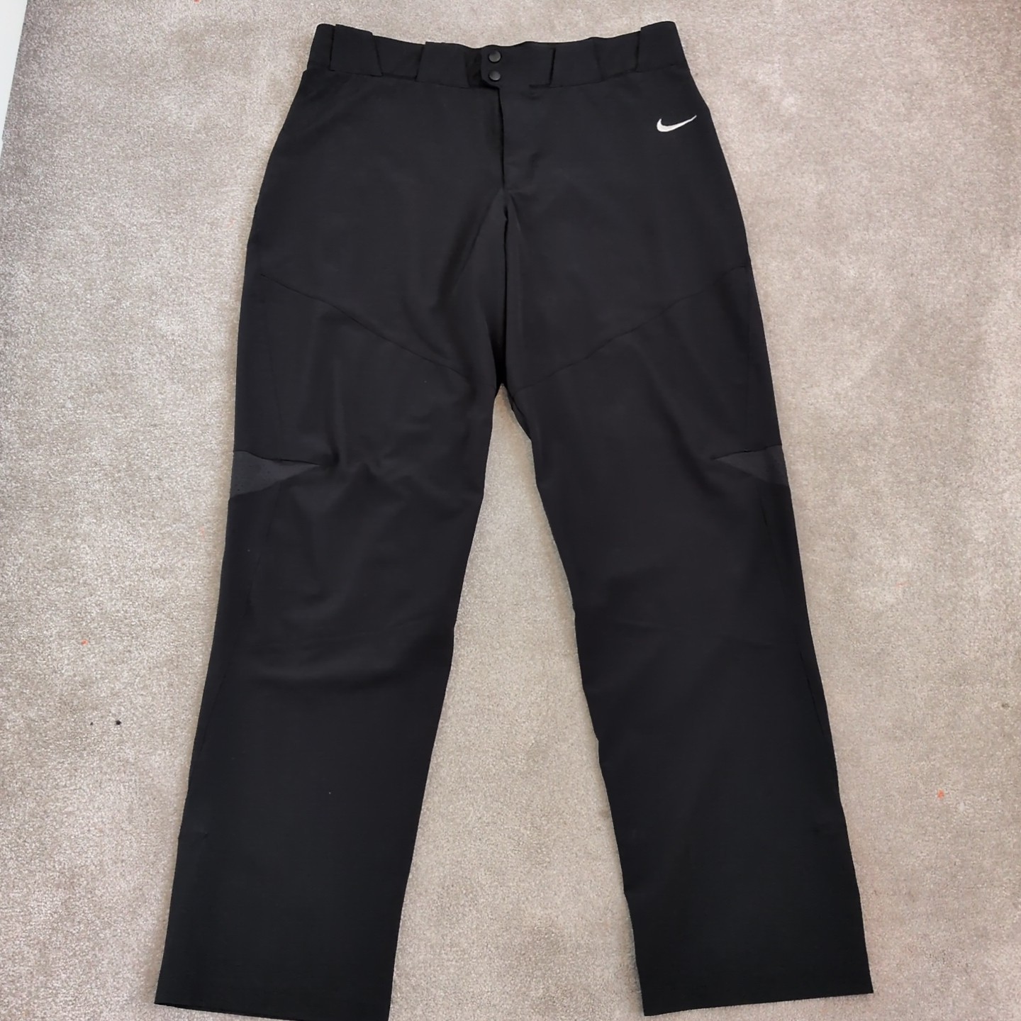 Mens Nike BSBL Trousers Black XXL Fly Zip Belt Loop W36" L33"