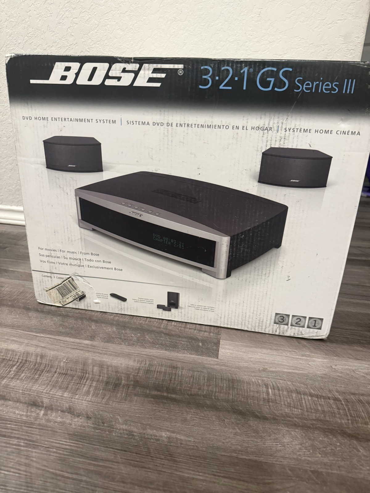 Bose 3-2-1 GS Series III DVD Home Entertainment System  FACTORY SEALED