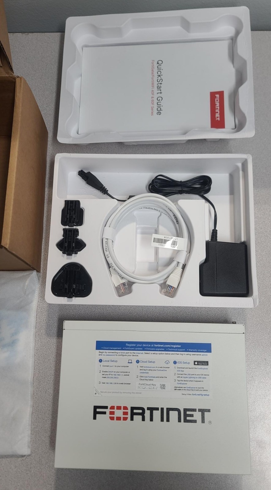 Fortinet FortiGate FG-40F Network Firewall Appliance Factory Reset TESTED - MINT