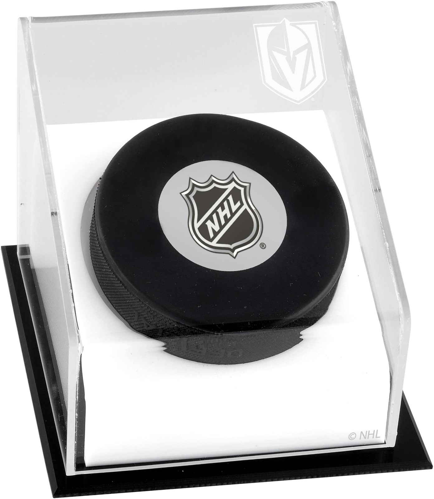 Vegas Golden Knights Puck Logo Display Case