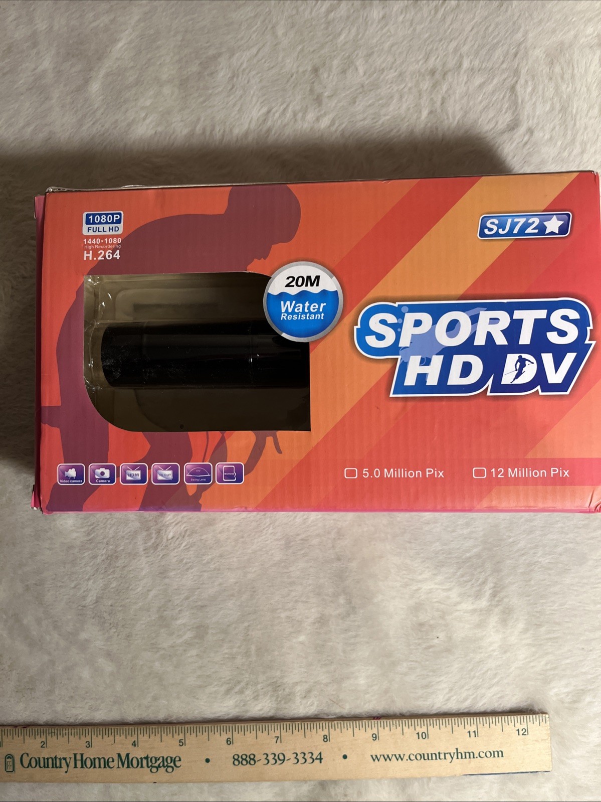 SPORTS HD DV 1080P HD (SJ72) WATER RESISTANT 20M