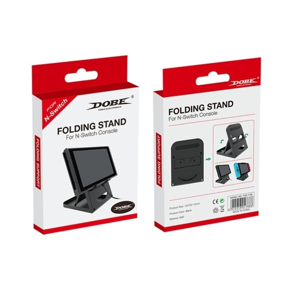 Switch Folding Stand for Nintendo Switch by Dobe Black TNS-1788