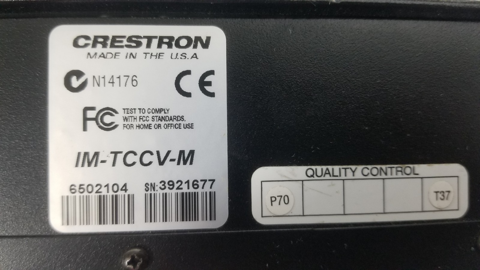 5 Crestron IM-TCCV-M iMedia Table Mount Computer Video Center VGA