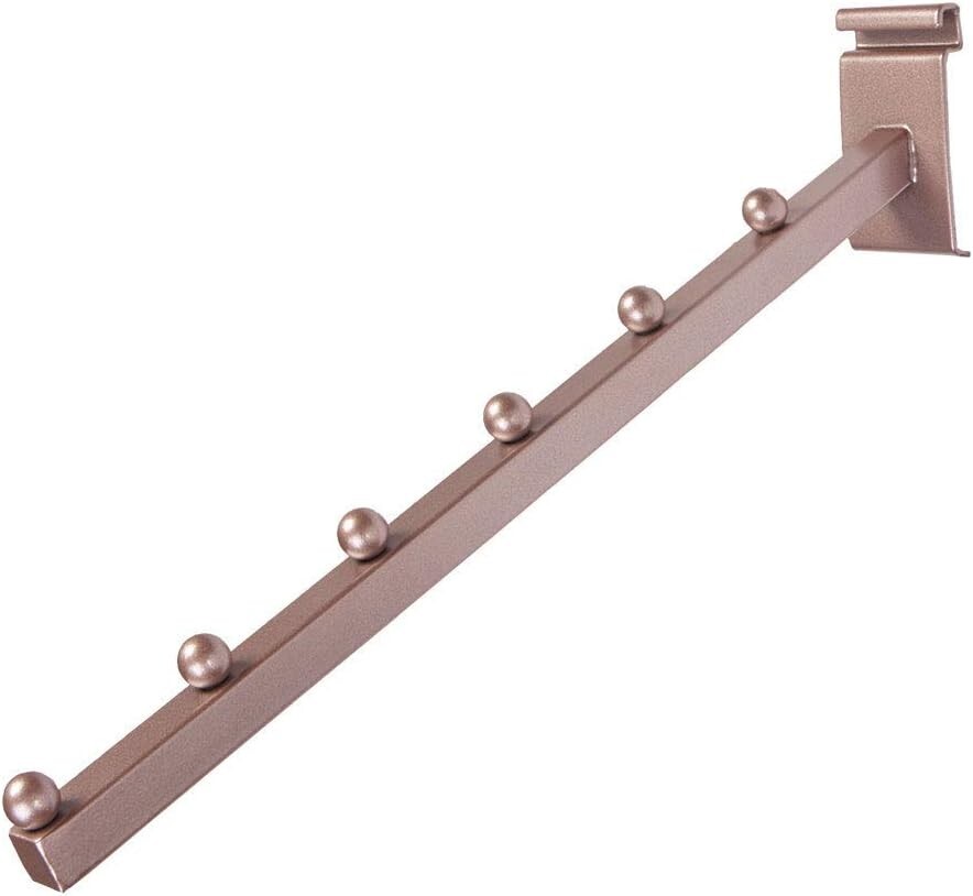 Set of 24 Wire Grid Slat Gridwall 6 Ball Waterfall Faceout Square Rose Gold