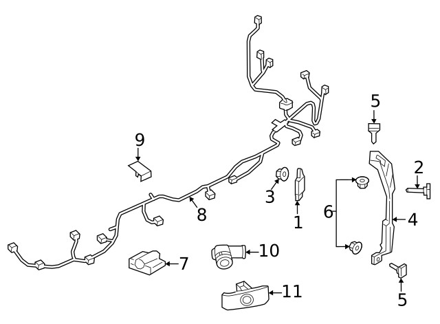 Genuine Mazda Blind Spot Detection System Warning Sensor Bracket BCKN-50-2A1B
