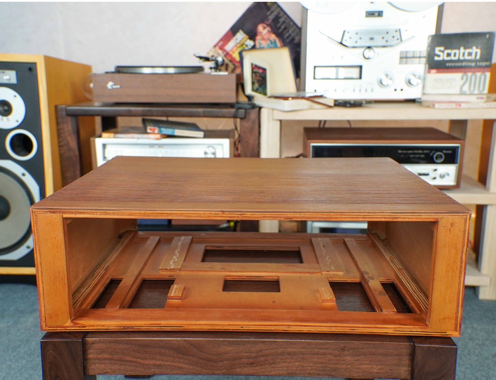 WOOD CASE / WOOD CABINET FOR KENWOOD KR-9600 RECEIVER – 10 YEAR WARRANTY