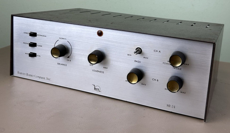HARVEY RADIO COMPANY HR-24 STEREO TUBE INTEGRATED AMPLIFIER PARTS/REPAIR