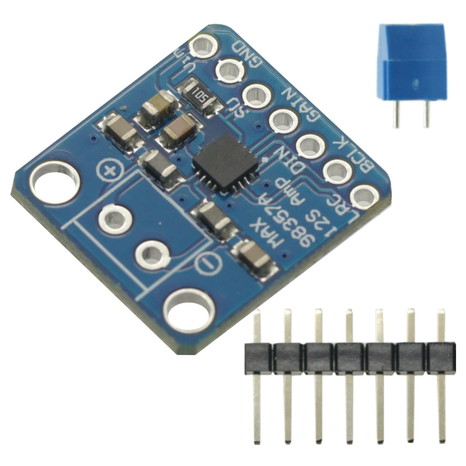 2PCS MAX98357 MAX98357A I2S 3W Class D Amplifier Breakout Interface DAC...