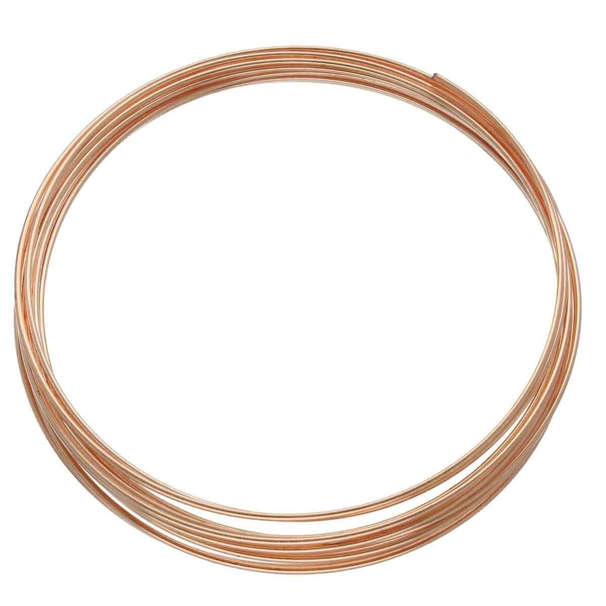 Copper Plated Steel Memory Wire Small 2 Inch Round Bracelet 12 Loops