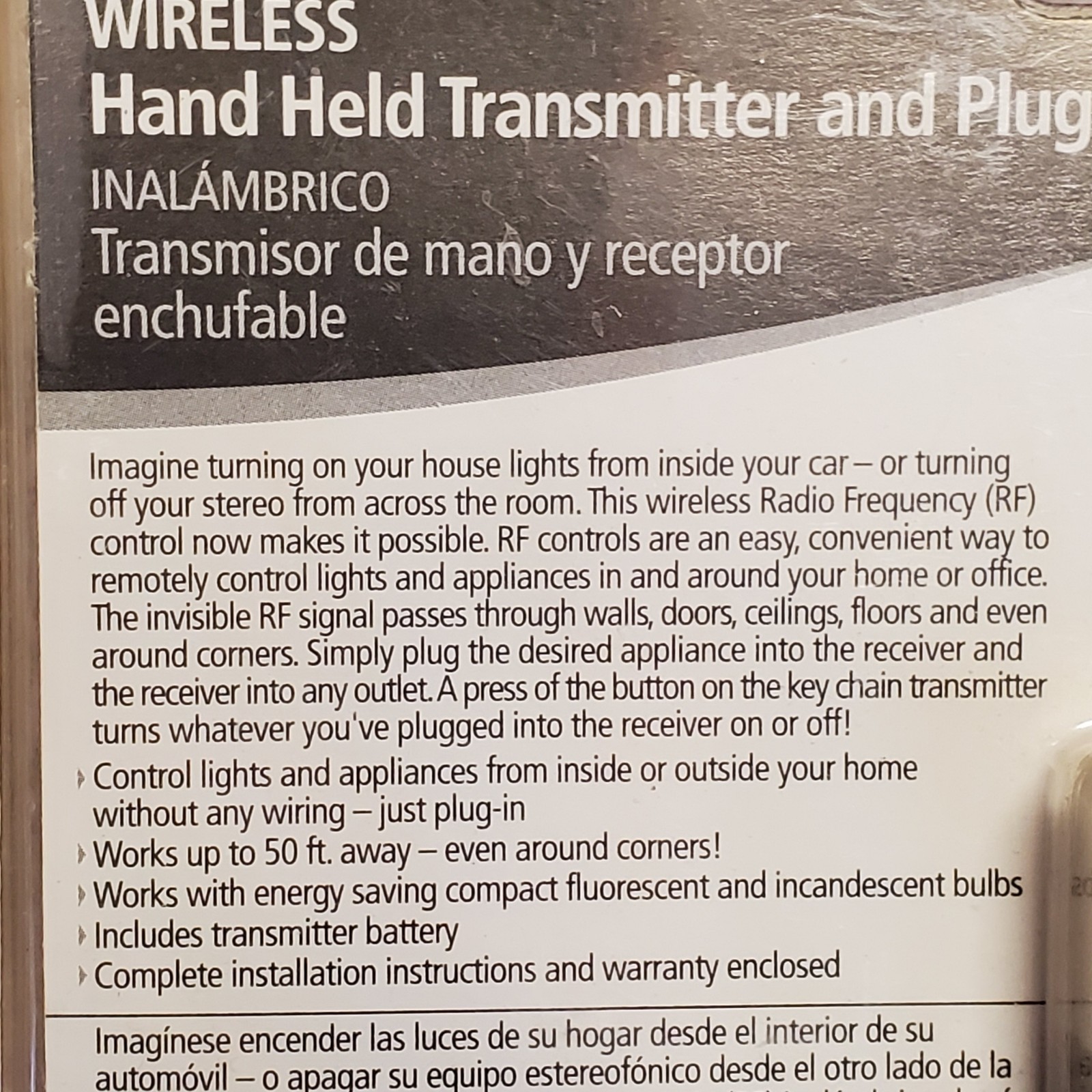 AmerTac RFK105LC Wireless Plug-In Receiver & Handheld Keychain Transmitter - NEW