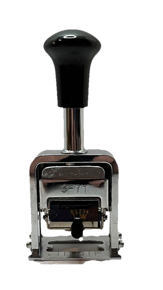 Cosco Automatic Numbering Machine Model C-51 ~ 7 Movements with Instructions