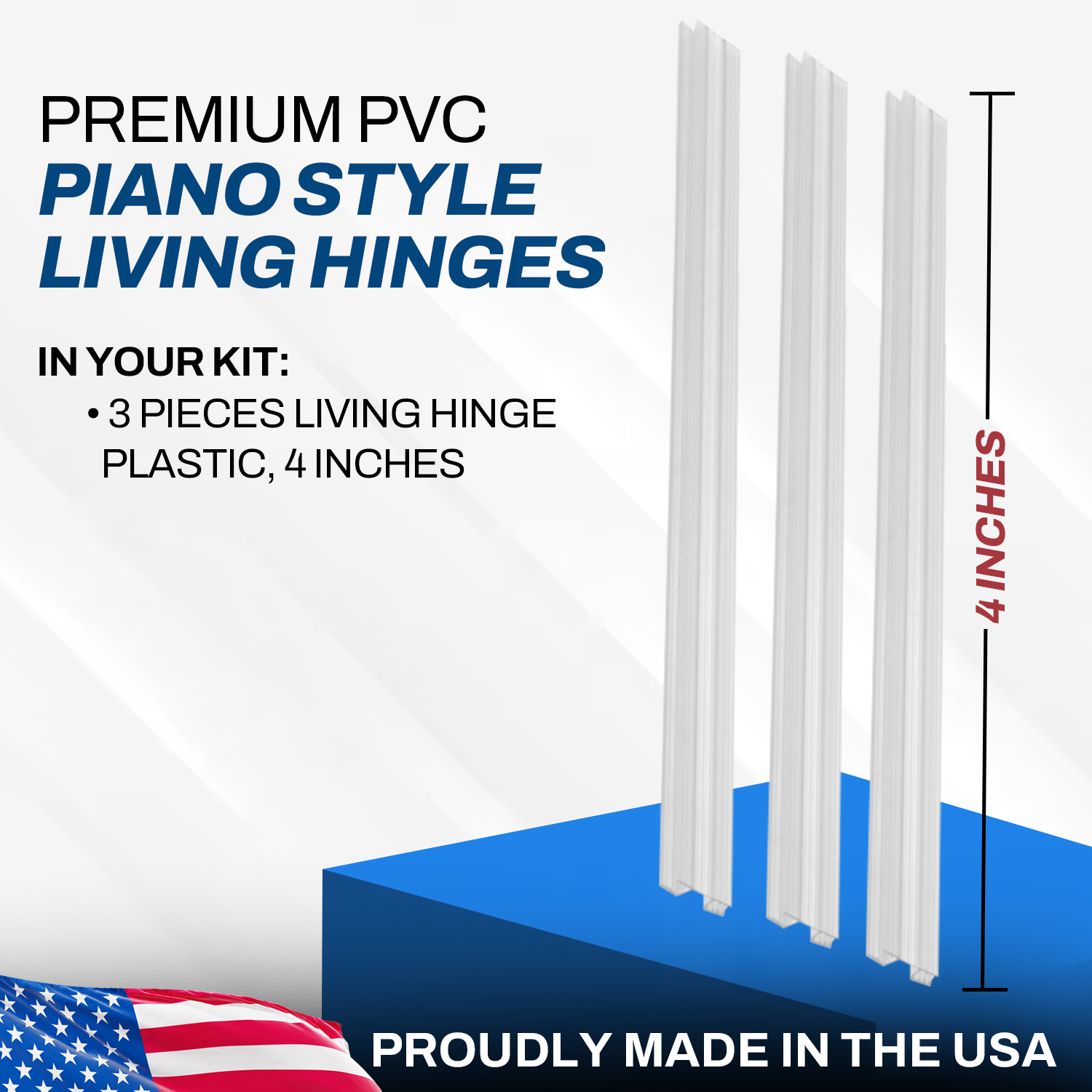 PENNZONI Living Hinges for Clear Plastic Living Hinges for Plexiglass