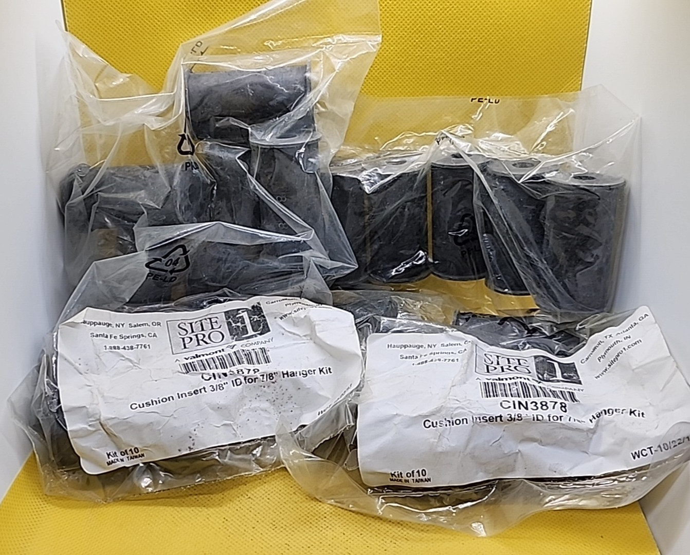2 (10PK) - SITE PRO 1 CIN3878 CUSHION INSERT 3/8" ID FOR 7/8" HANGER KIT [2RE1]