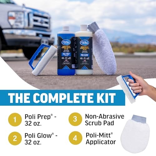 Poli Glow Basic Kit — Complete Fiberglass Restorer for Boats and RVs and