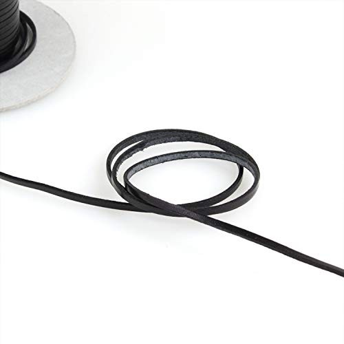 Nippon Chuko Nume Leather Tape, Black, Leather Craft