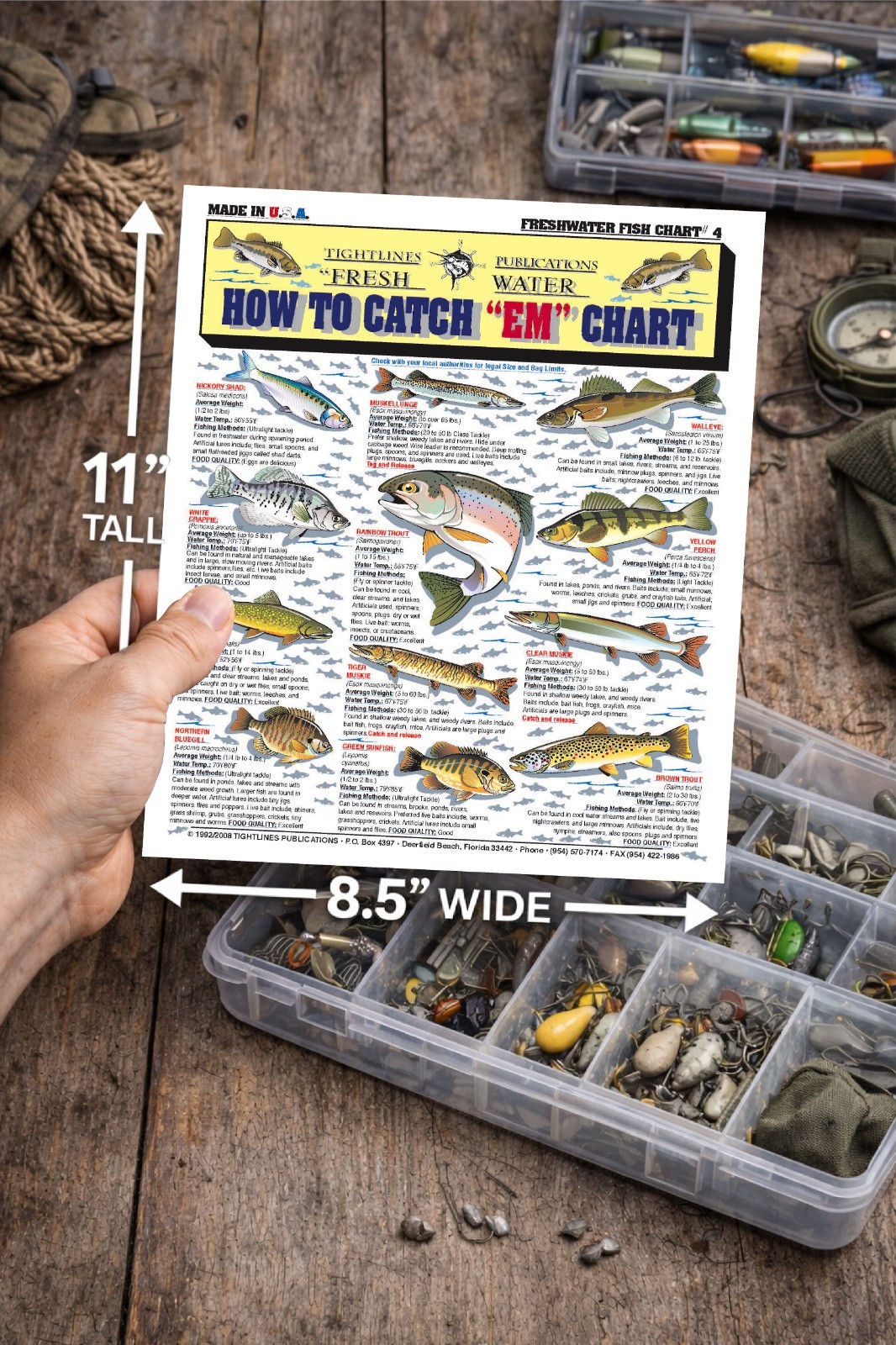 Freshwater Fish Identification #4 -- Waterproof Quick Reference Guide