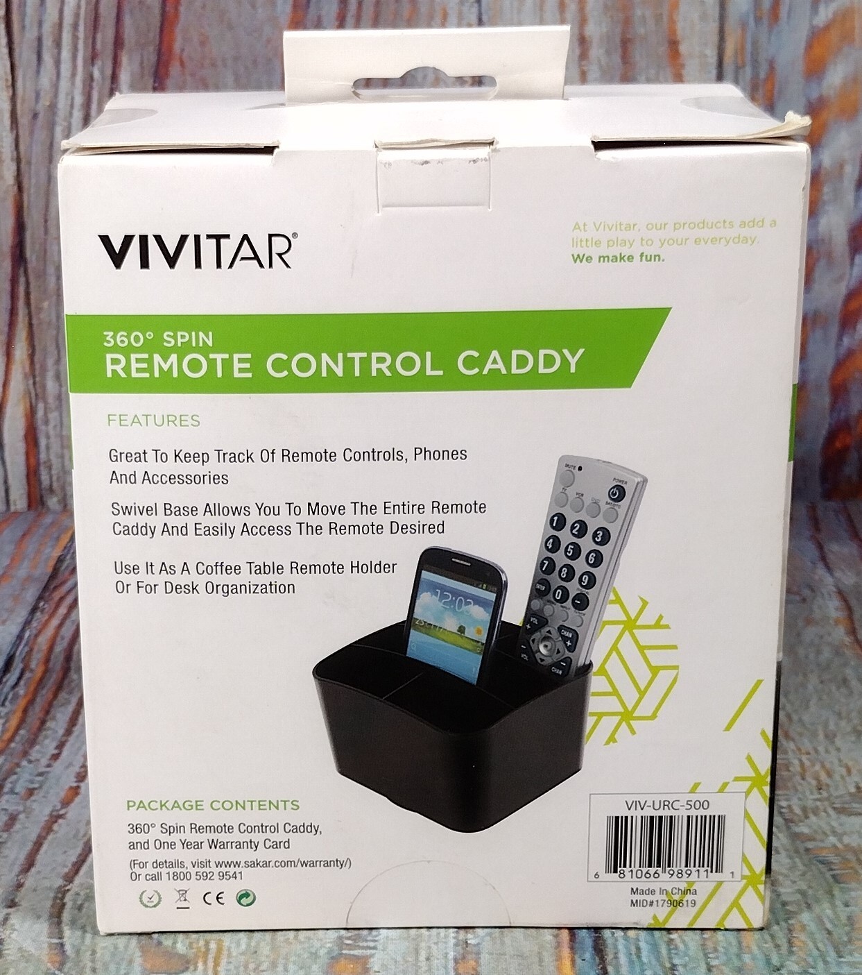 Vivitar 360° Spin Remote Control Caddy Organizer