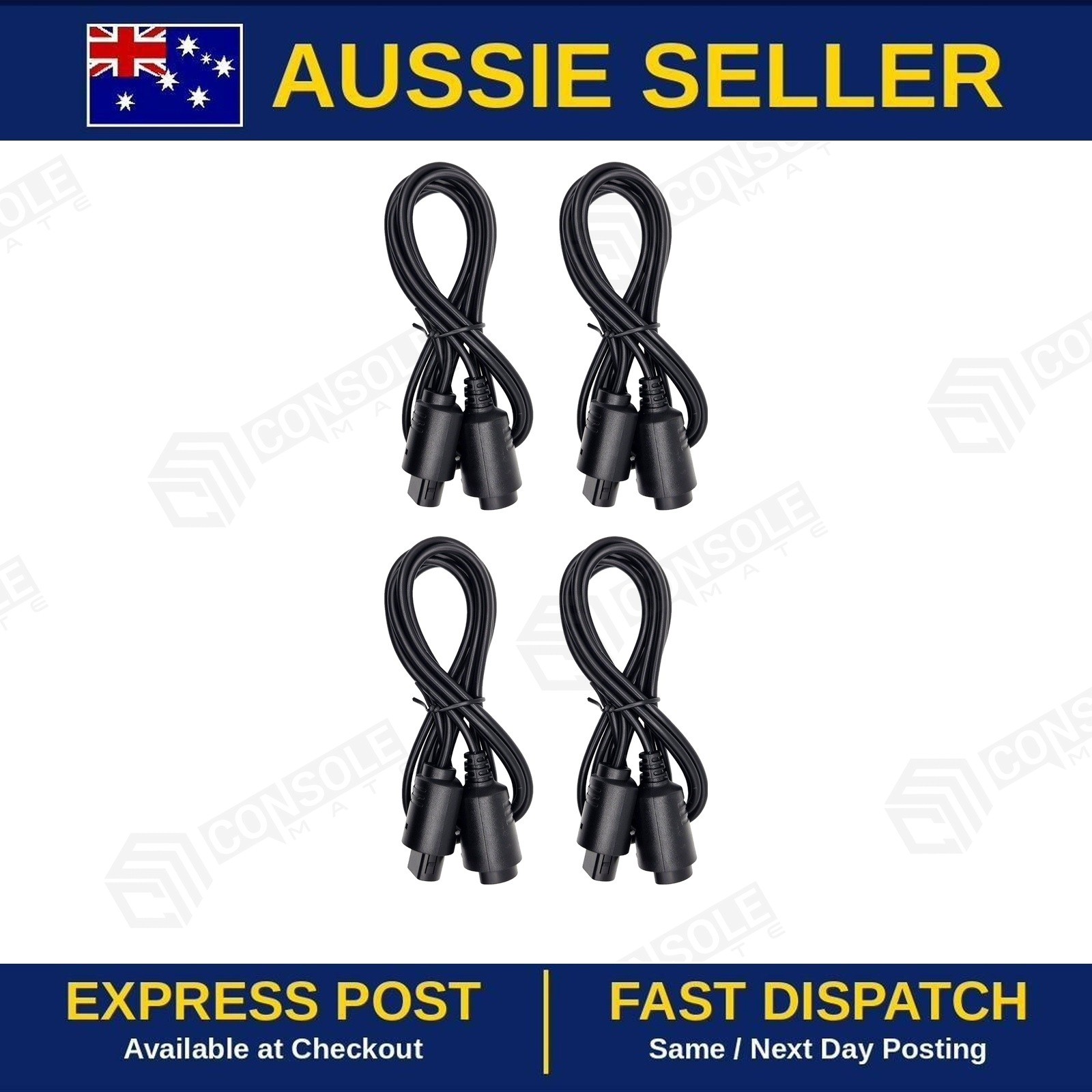 4x Nintendo 64 N64 Controller Extender Cable 180cm | 4-Pack Gamepad Brand New