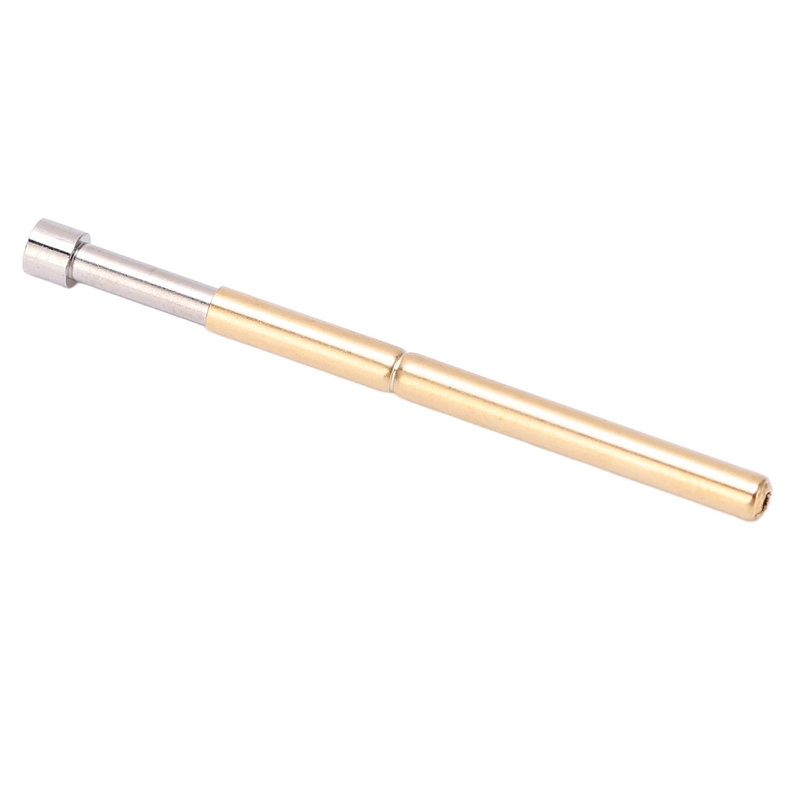 100pcs Spring Test Pogo Pin Concave Head Type Brass Material 2.02mm/0.1in
