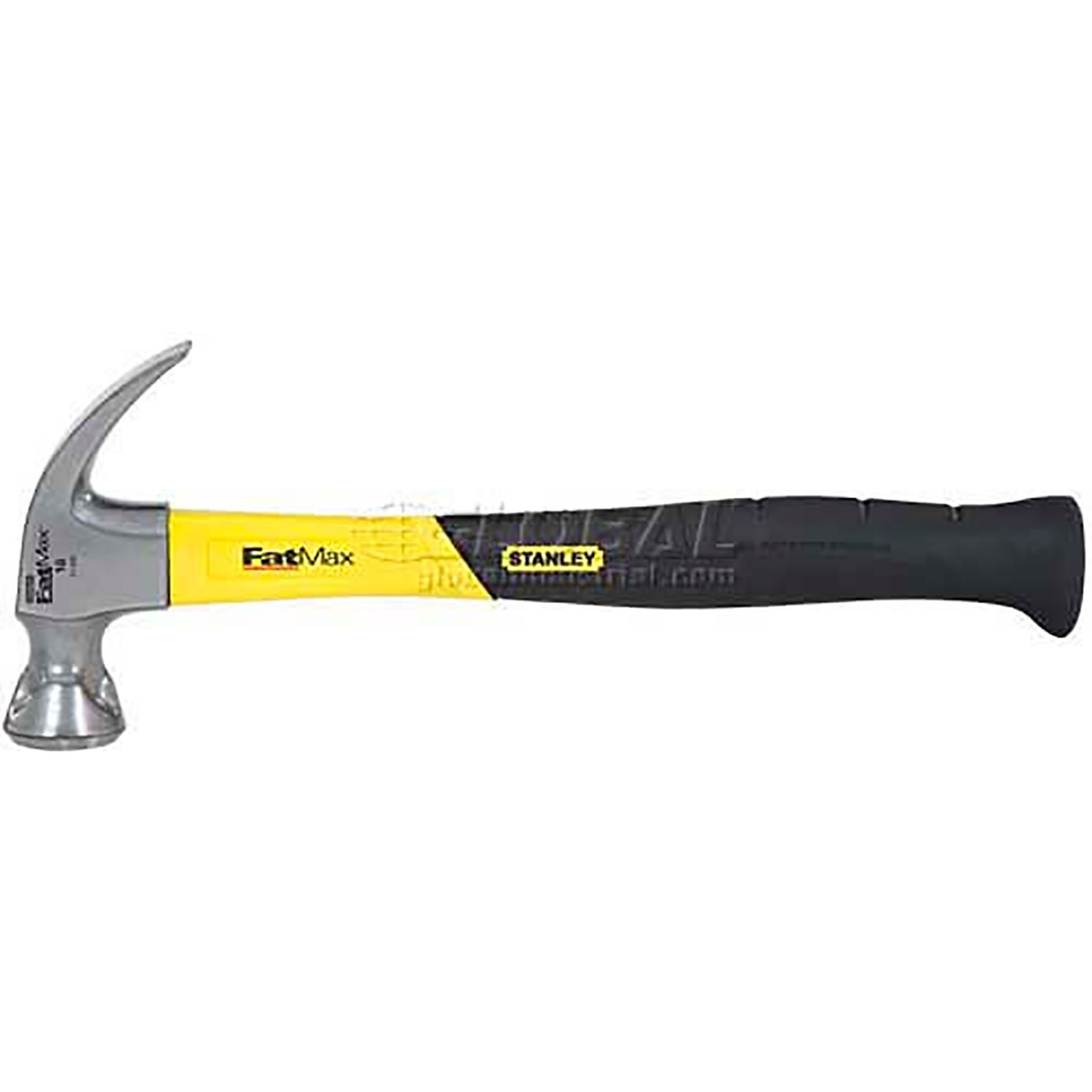 Stanley 51-505 FatMax Jacketed Graphite Hammer Curve Claw 16 oz