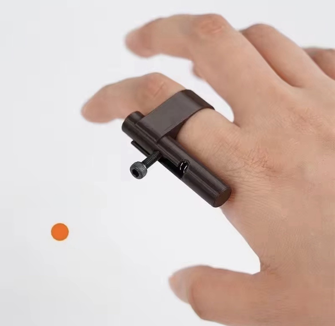 Press & Launch Ring Toy – Mini Stress Relief Finger Blaster for Kids