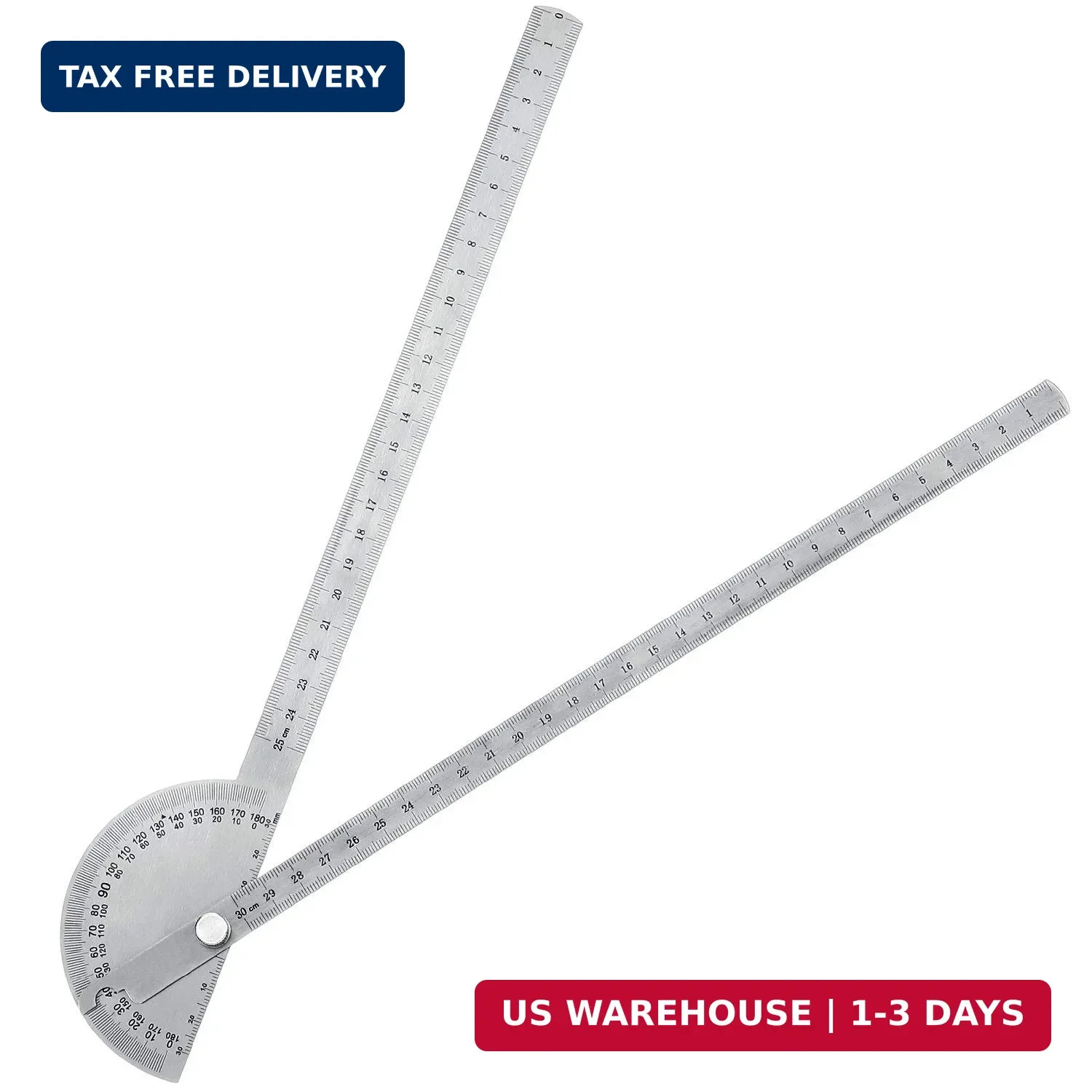 Angle Protractor Angle Finder Ruler Two Arm Stainless Steel Protractor Woodworki