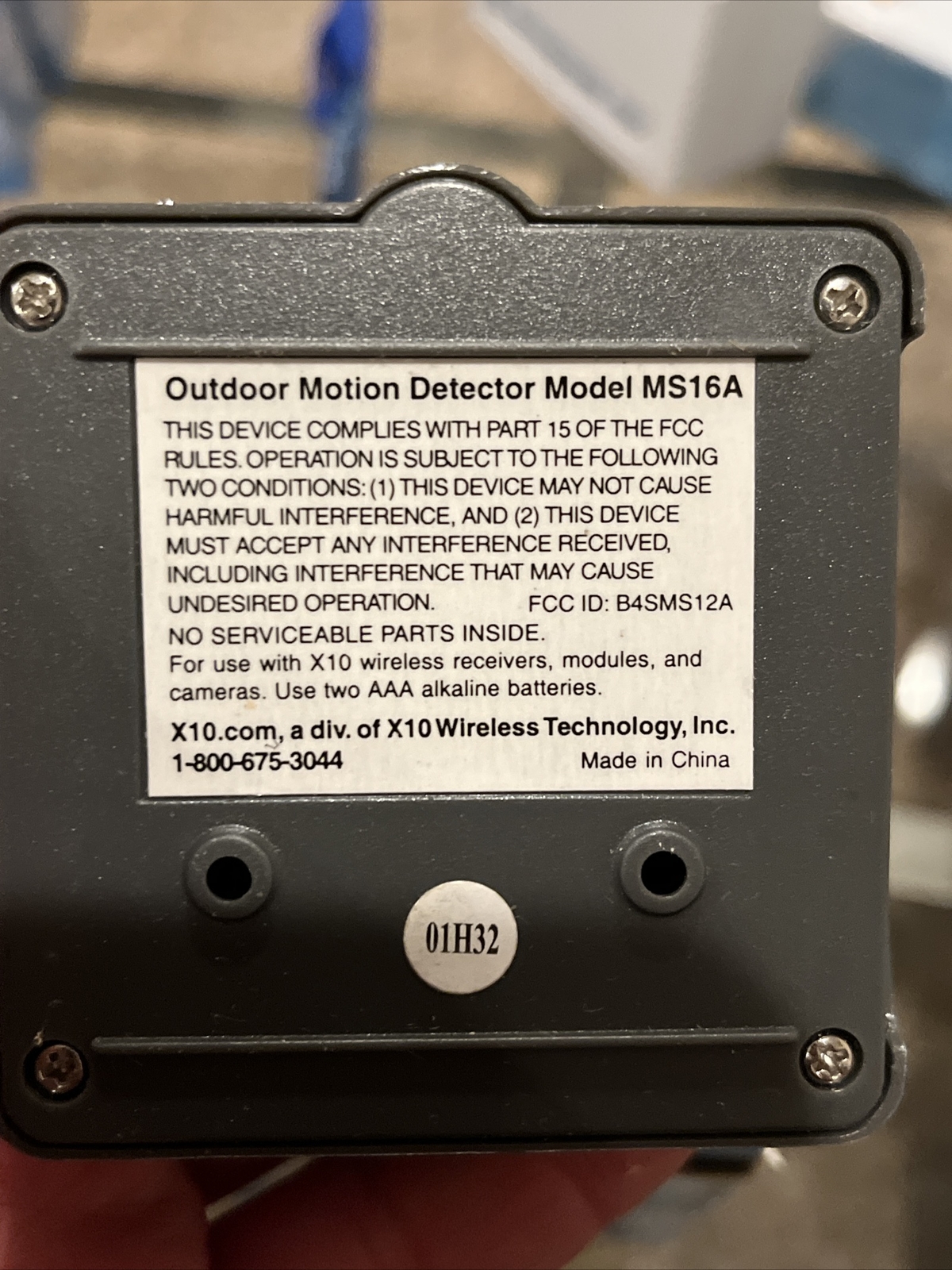 MS16A ActiveEye Motion Sensor- X10