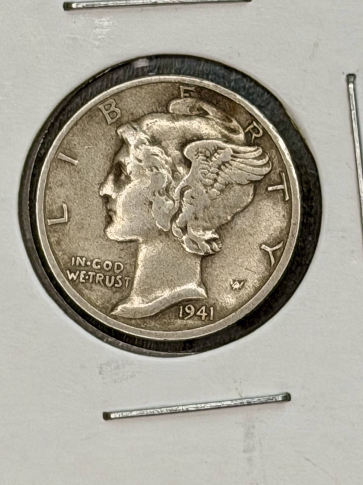 1941-S Mercury Dime 90% Silver 10C San Francisco VG-8 Circulated U.S. Coin
