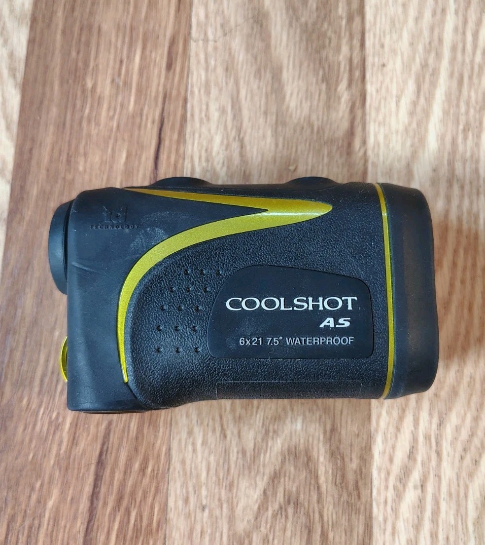 Nikon Coolshot AS Golf Rangefinder Waterproof Slope Yellow Laser Tested & Works